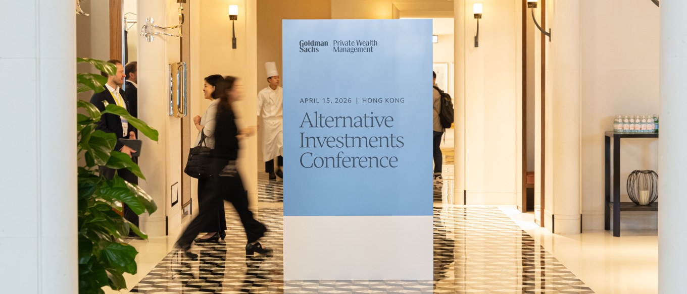Clients at Goldman Sachs Alternatives Investments Conference event in Hong Kong Asia.