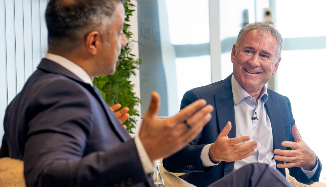 Raj Mahajan, Strategic Client Coverage, Global Banking & Markets, Goldman Sachs and Ken Griffin, Founder & CEO, Citadel