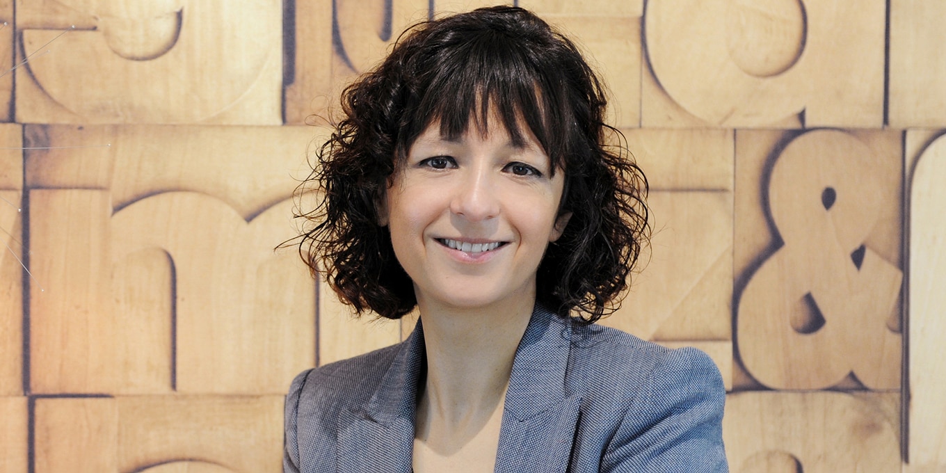 A professional headshot of Emmanuelle Charpentier