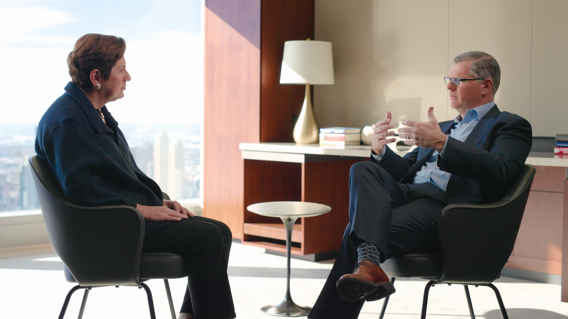 Sharmin Mossavar-Rahmani in conversation with Jim Covello, Head of Global Equity Research within Global Investment Research