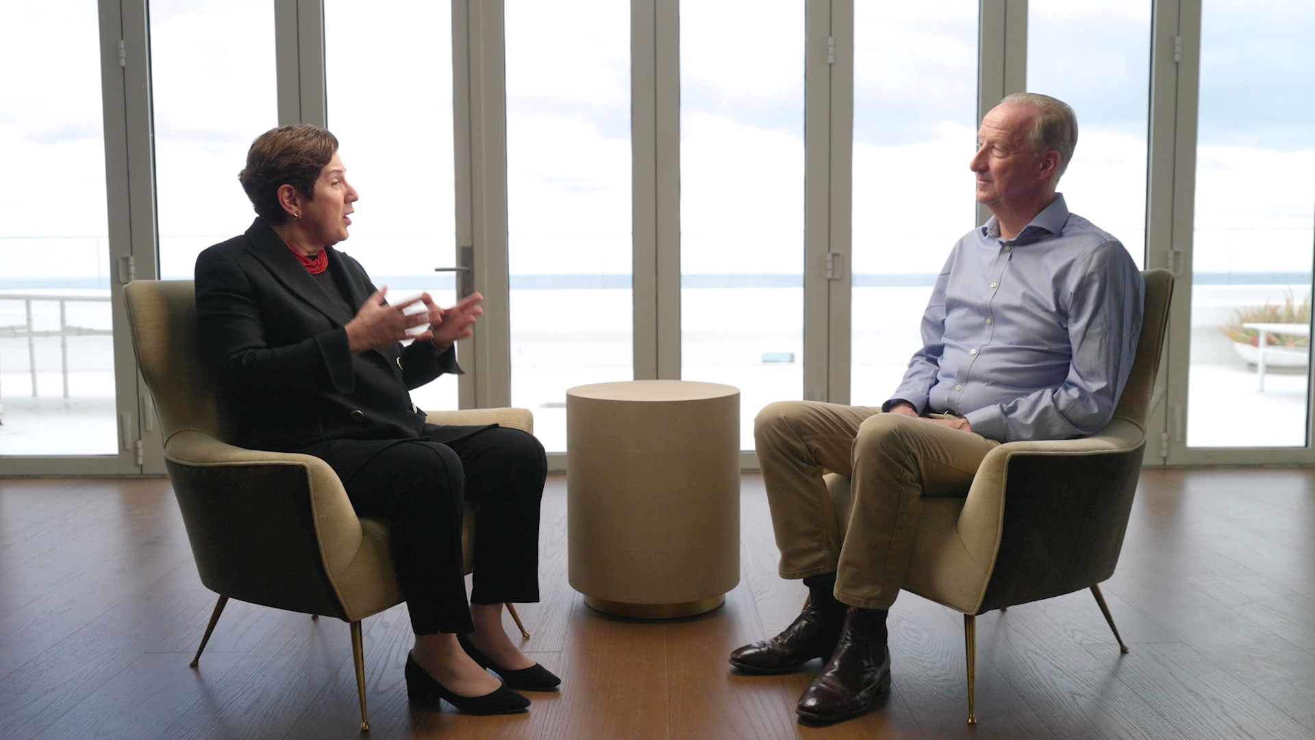 Sharmin Mossavar-Rahmani in conversation with Sir Alex Younger, the former Chief of the British Secret Intelligence Service, MI6, and an EMEA Regional Advisor to Goldman Sachs